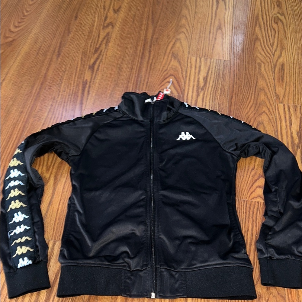 NWOT Kappa 222 Banda Two Tone White/Silver Anniston Track‎ Jacket Women’s Small